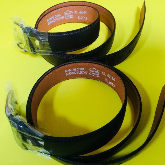 🆕Men’s Genuine Leather Belts SzXL (42-44) lot of2 - Picture 6 of 7
